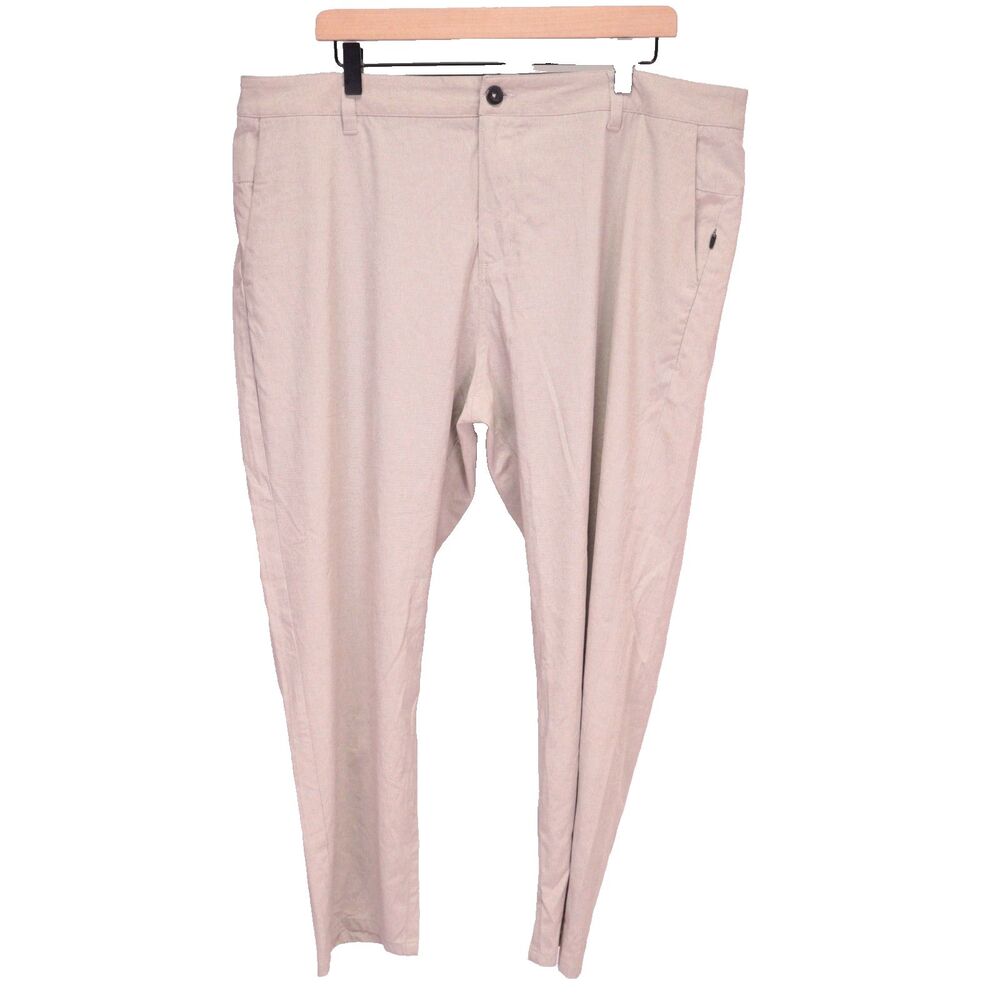 Vuori V431 Men's 38x27 Beige Slim Performance Tapered Leg Athletic Stretch Pants